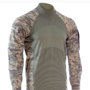 NTW Massif Airman Battle Shirt (ABS) Green Camo Long Sleeve Shirt Size Small